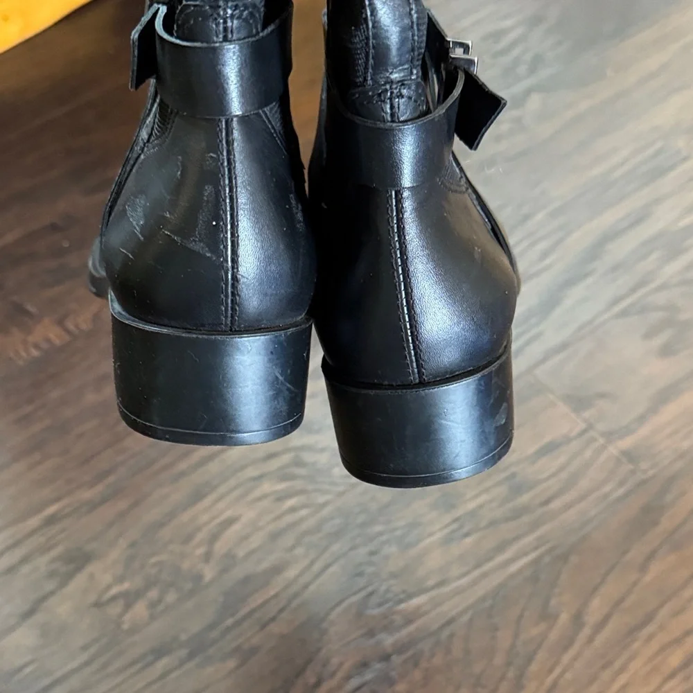Andre Assous Waterproof Genuine Leather Black Over the Knee Boots, Sz 40